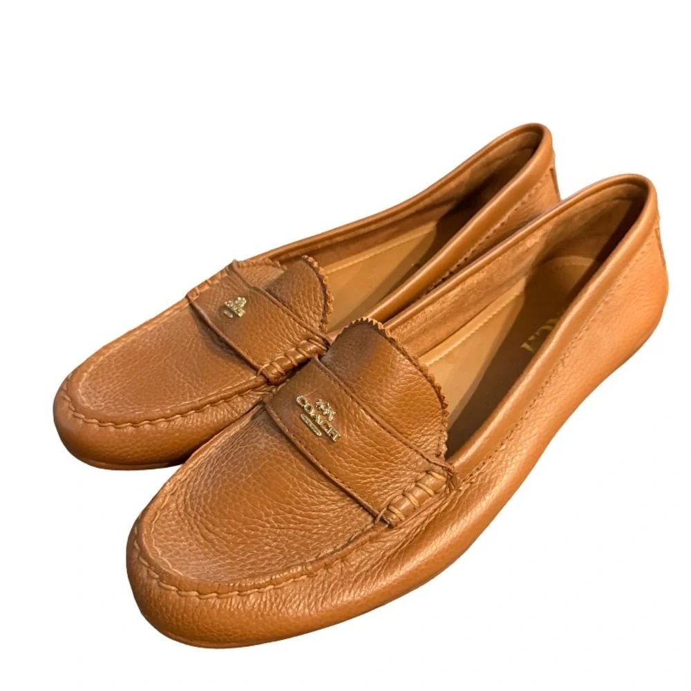 Coach Brown Leather Loafers for Women